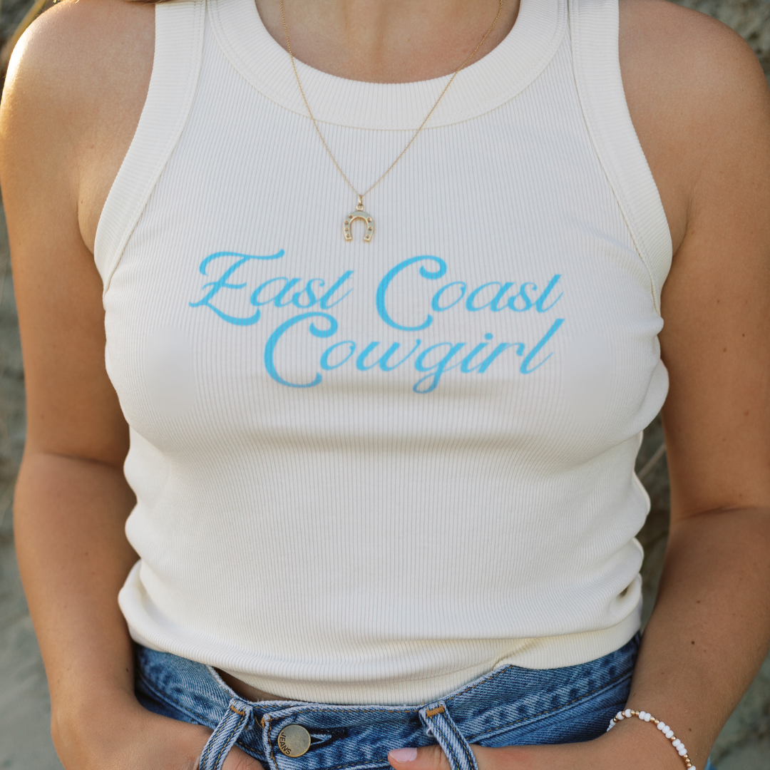 Cream East Costal Cowgirl Tank Top