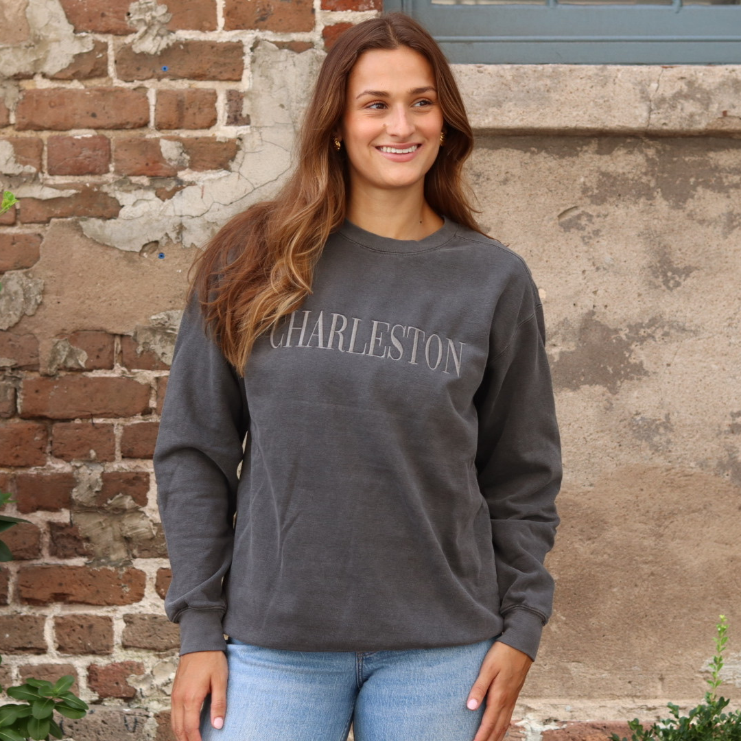 Grey Charleston Monochromatic Crewneck