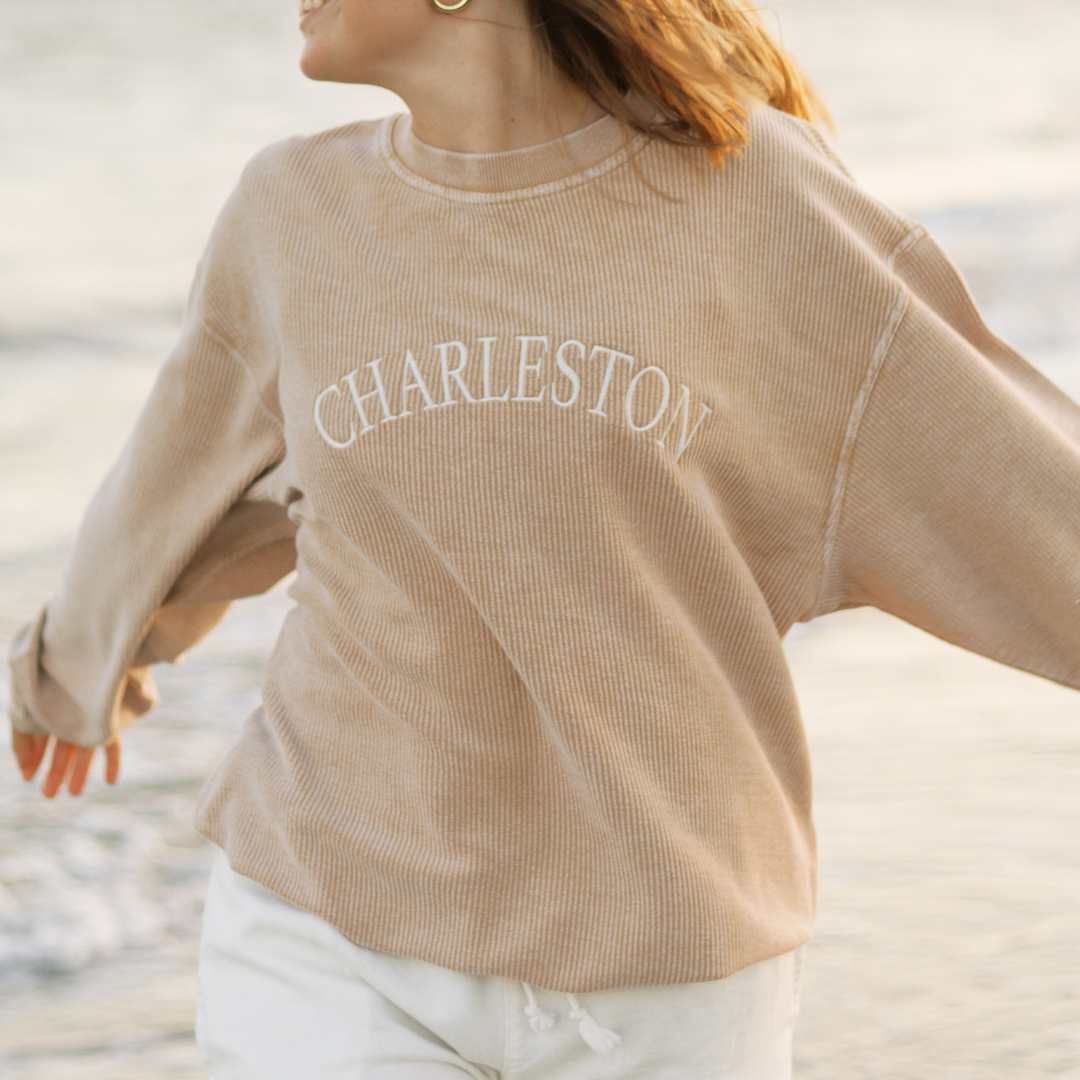 Tan Charleston Corded Crew