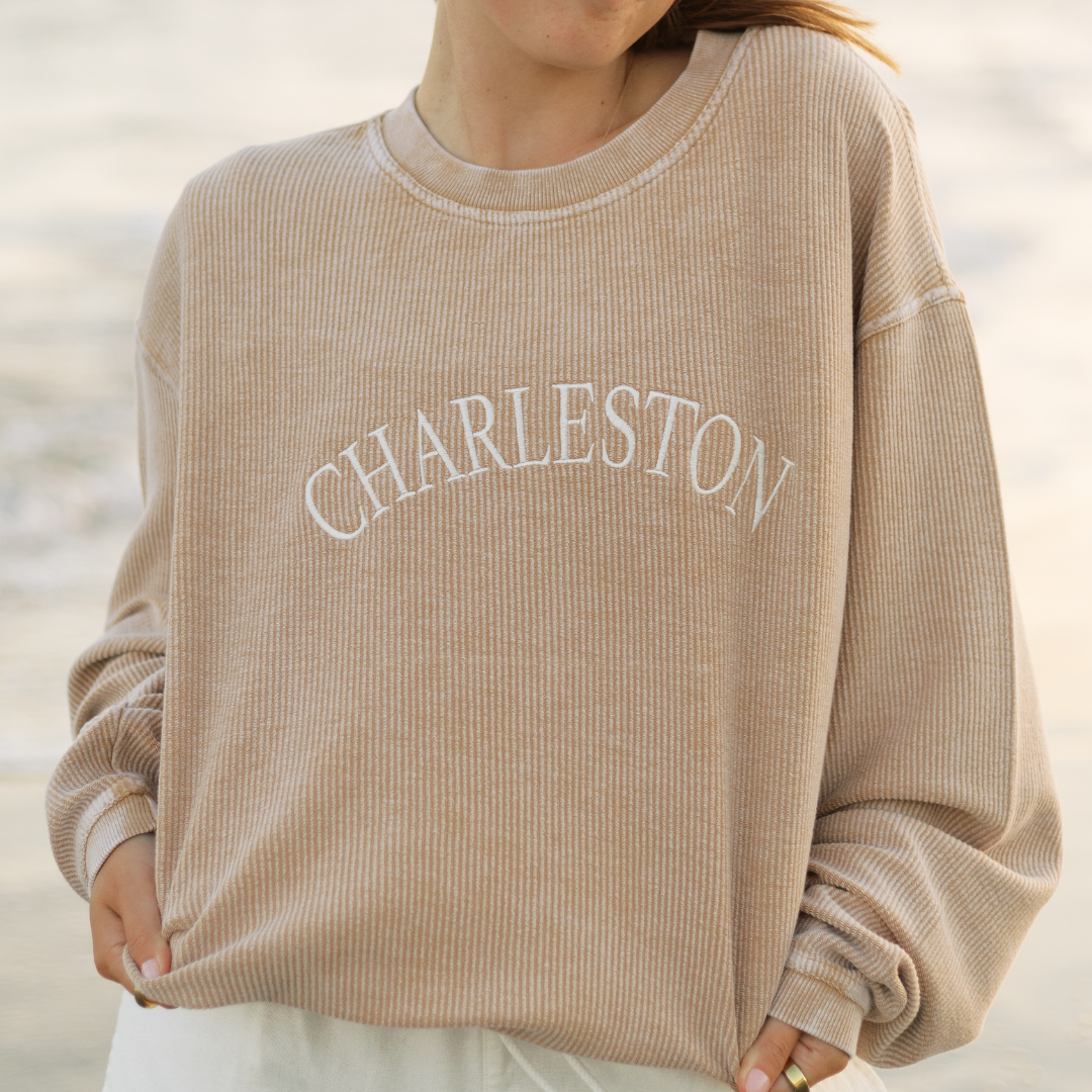 Tan Charleston Corded Crew