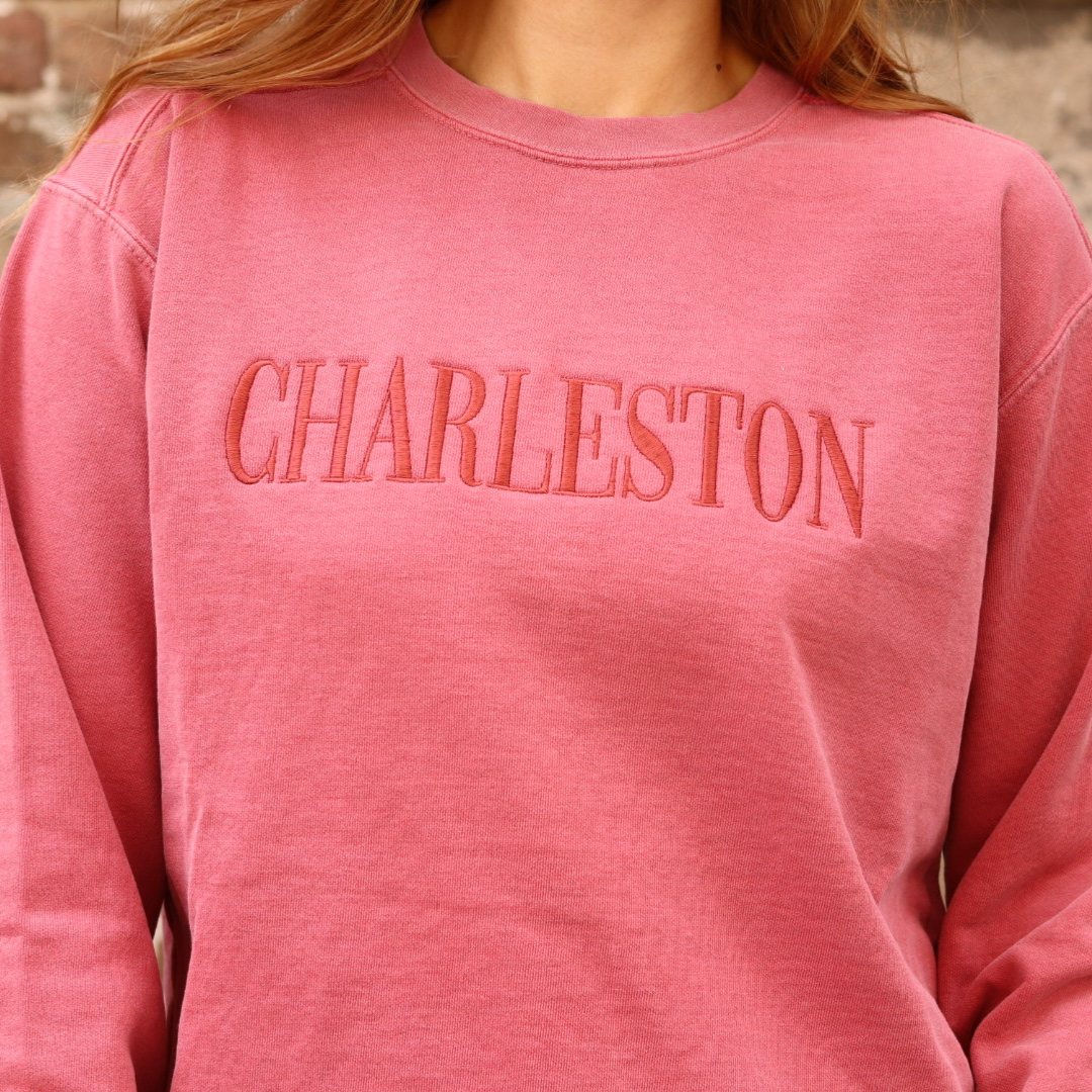 Red Charleston Monochromatic Crewneck